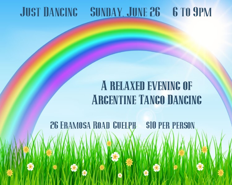 Dance Argentine Tango in the cool, sprung floor studio on June 26